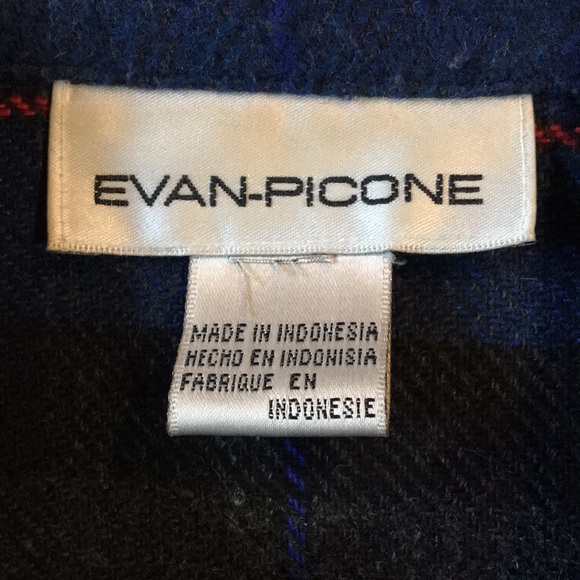 Evan-Picone Plaid Jacket, 14/16 - Picture 2 of 7